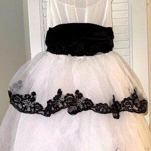 Victoria's Secret White and Black Lace Dress